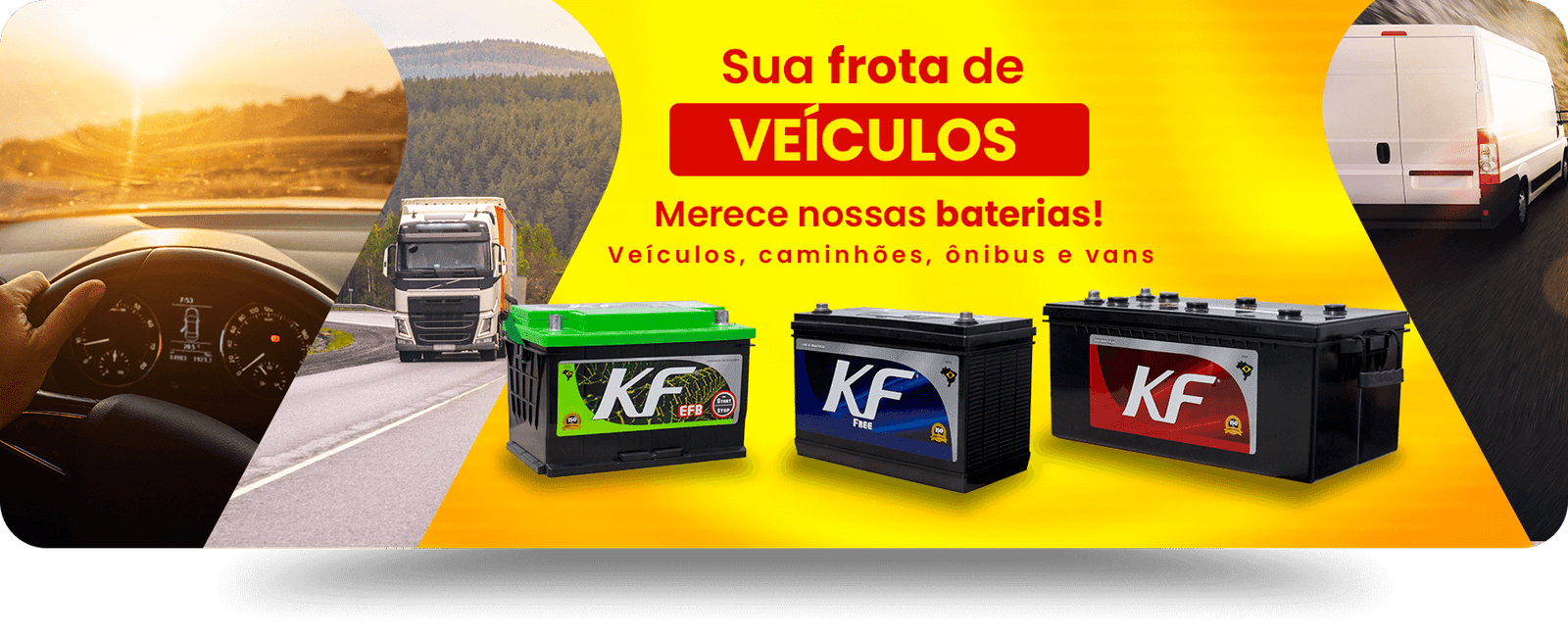 Variedade de baterias